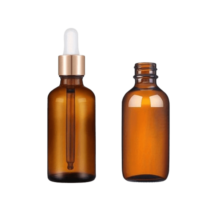 Flacon compte-gouttes en verre ambre 30 ml